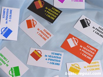 Busta per negozi modello biglietti_visita