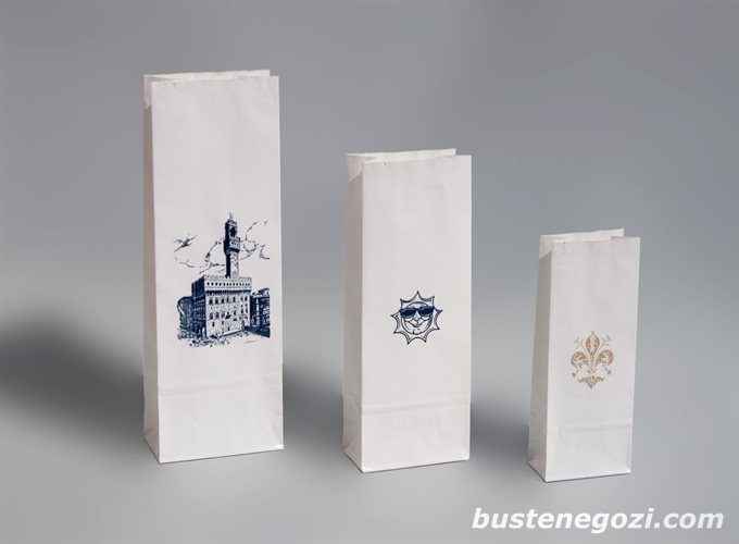 1 - Buste in carta con fondo quadro