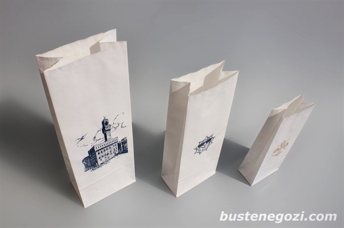 2 - Buste in carta con fondo quadro