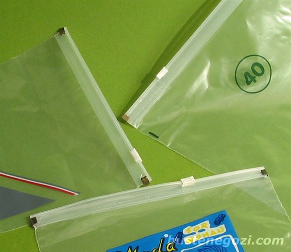 1 - Buste in Plastica con Cerniera, Fermi laterali e Cursore