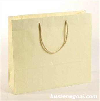 Carta: Kraft Bianco - Colore: Avorio - Maniglia: Avorio