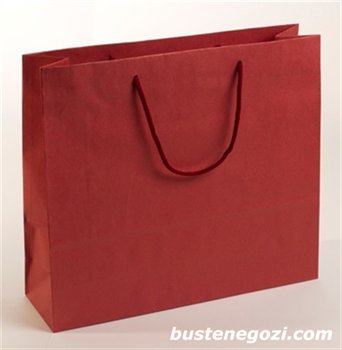 Carta: Kraft Bianco - Colore: Bordeaux - Maniglia: Bordeaux