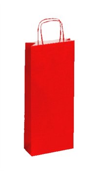 Carta: Kraft Bianco - Colore: Rosso - Maniglia: Rosso